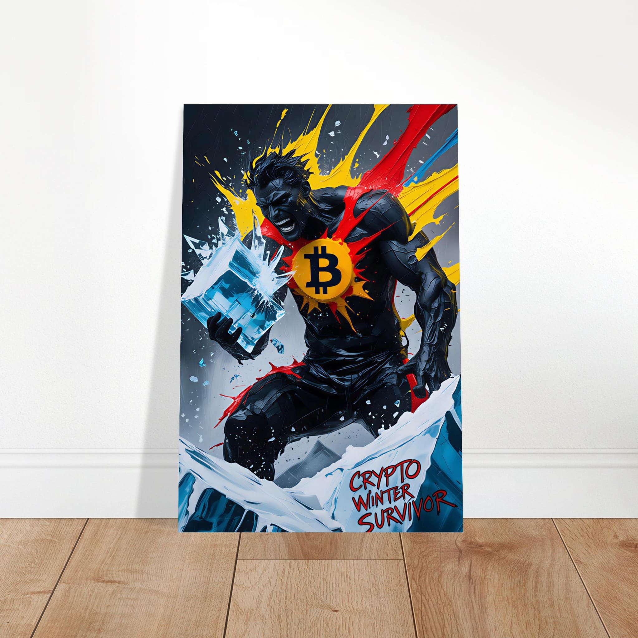 Bitcoin Office Art | Bitcoin's Roar, Winter's End | Crypto Gift | L843